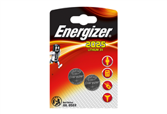 Μπαταρία Λιθίου Energizer 2025 2 Τεμαχίων