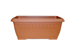 Ζαρντινιέρα Plastona Αθηνά 100X43cm Terracotta